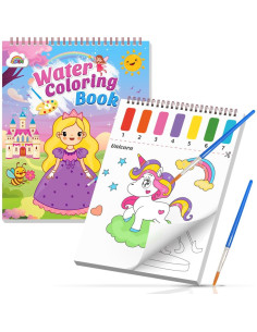Libro de Pintura con Agua ZMLM para Niños 20 Hojas Creativas 2