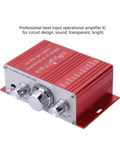 Amplificador Estéreo Digital Pomya 20W 12V para Hogar y Coche 2