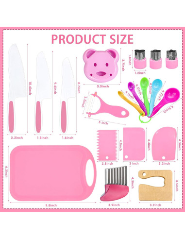 Juego de cocina Montessori OLRMA 19 piezas para niños