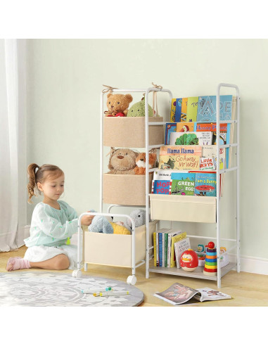 Estantería Montessori Ekero 4 Niveles para Libros y Juguetes