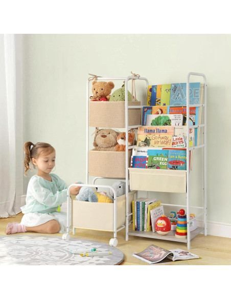 Estantería Montessori Ekero 4 Niveles para Libros y Juguetes