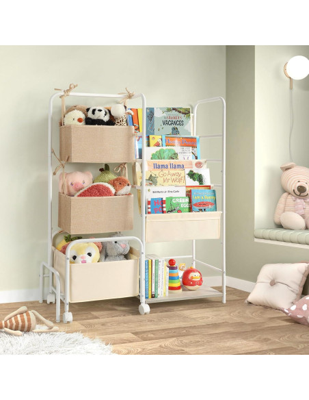 Estantería Montessori Ekero 4 Niveles para Libros y Juguetes