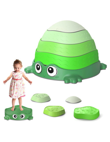 Piedras de Equilibrio Sensoriales DREAM BUILDING Verde 33cm