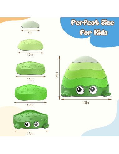 Piedras de Equilibrio Sensoriales DREAM BUILDING Verde 33cm