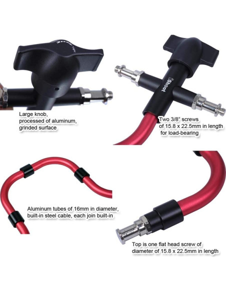 Soporte Fotográfico Articulado iShoot IS-COBRA 3-5kg Aluminio