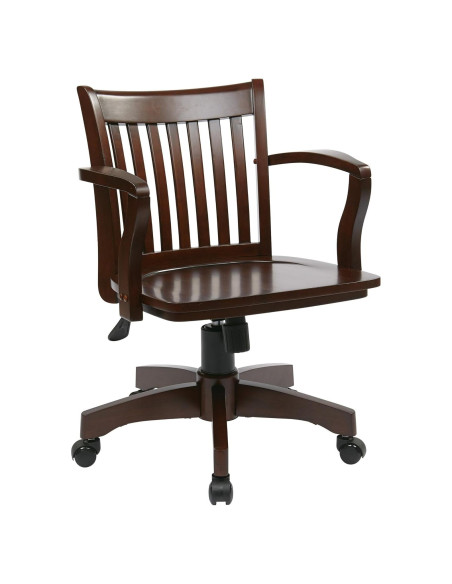 Silla de Oficina Deluxe OSP Home Furnishings Madera Espresso