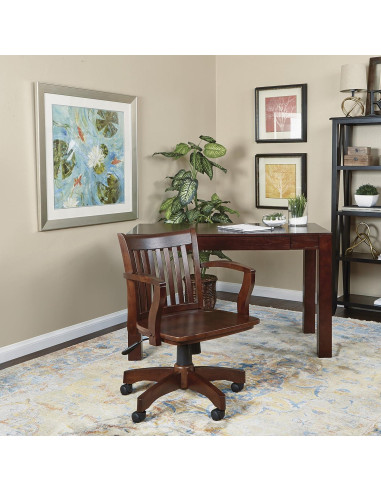 Silla de Oficina Deluxe OSP Home Furnishings Madera Espresso