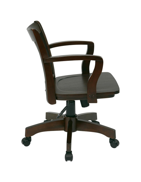 Silla de Oficina Deluxe OSP Home Furnishings Madera Espresso