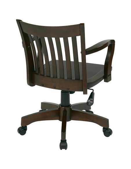 Silla de Oficina Deluxe OSP Home Furnishings Madera Espresso