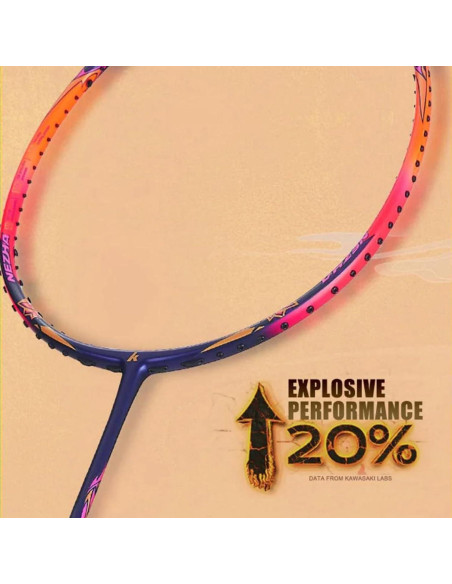 Raqueta de Bádminton Kawasaki Nezha 35 Verde 77g Alta Tensión