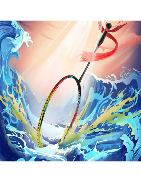 Raqueta de Bádminton Kawasaki Nezha 35 Verde 77g Alta Tensión