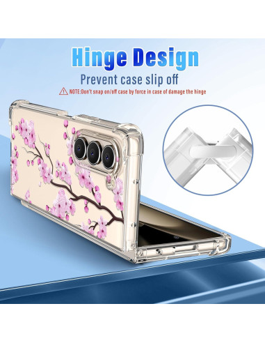 Funda Bumper TPU Samsung Galaxy Z Fold 5 Flor Bonita 7.6"