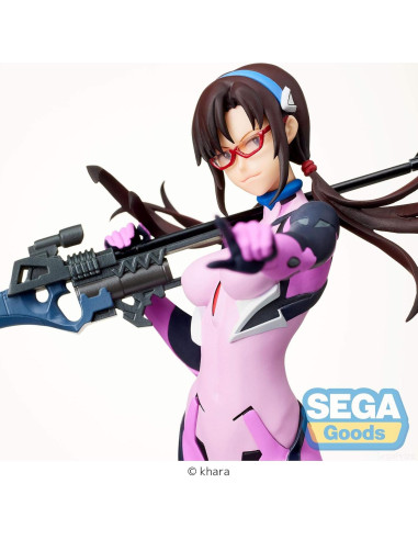 Figura Evangelion SEGA Mari con Rifle de Largo Alcance 15cm