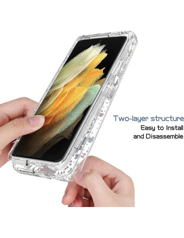 Funda Protectora Floral para Samsung Galaxy S21 Ultra 5G