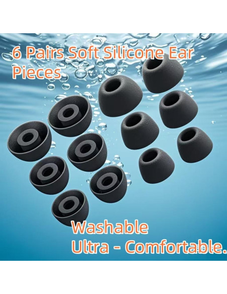 6 Pares de Puntas de Oído Silicona Suave para Galaxy Buds 2 Pro