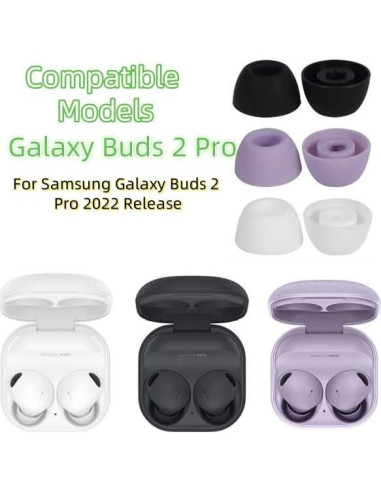 6 Pares de Puntas de Oído Silicona Suave para Galaxy Buds 2 Pro