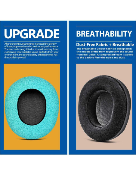 Almohadillas de Repuesto TRANSTEK para Auriculares Arctis Nova Pro