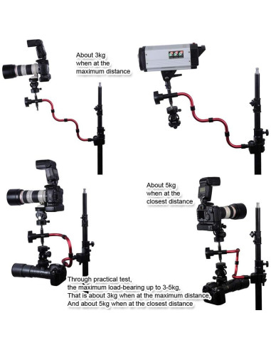 Soporte Fotográfico Articulado iShoot IS-COBRA 3-5kg Aluminio