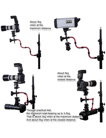 Soporte Fotográfico Articulado iShoot IS-COBRA 3-5kg Aluminio