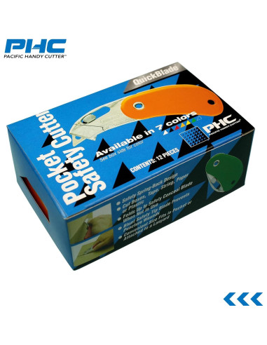 Cortador de Seguridad de Bolsillo PSC2 Pacific Handy Cutter - Caja de 12