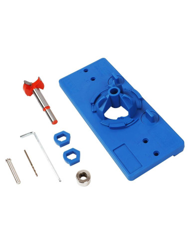 Kit de Plantilla de Bisagra Oculta WISH HALLY WOOD 35mm Azul