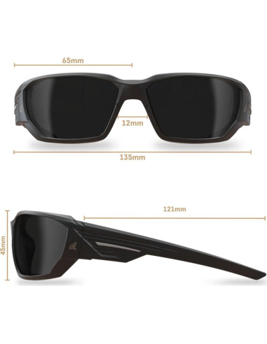 Gafas de Seguridad Anti Vapor Edge Dawson Negro UV 99.9%