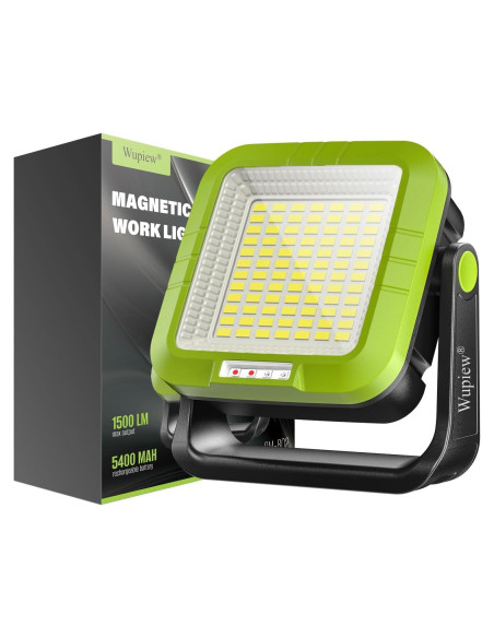 Luz de Trabajo Magnética Recargable Wupiew CM802 1500 Lúmenes
