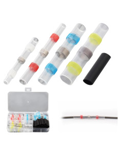 Kit de Conectores Termoretráctiles 102 Piezas SMGDA A Prueba de Agua