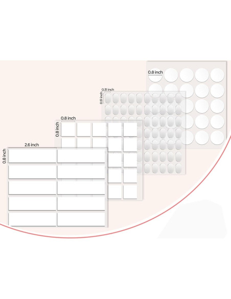Cinta Nano Doble Cara Fengnuo 360pcs Multi-Forma 2.03cm