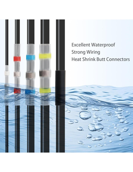 Kit de Conectores Termoretráctiles 102 Piezas SMGDA A Prueba de Agua