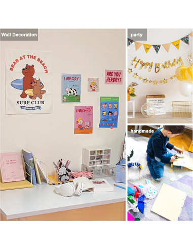 Cinta Nano Doble Cara Fengnuo 360pcs Multi-Forma 2.03cm