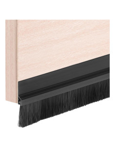 Tapón de Draft para Puerta uxcell PVC 100 cm Negro Aislante