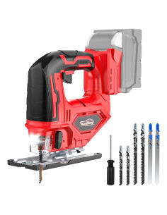 Sierra de calar inalámbrica XunDong 18V 2900RPM con luz LED