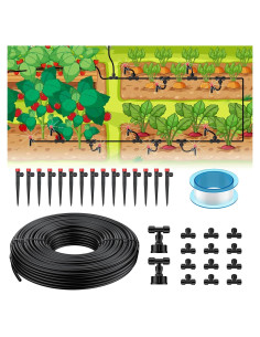 Kit de Riego por Goteo Pawfly 15.24 m con Emisores Ajustables
