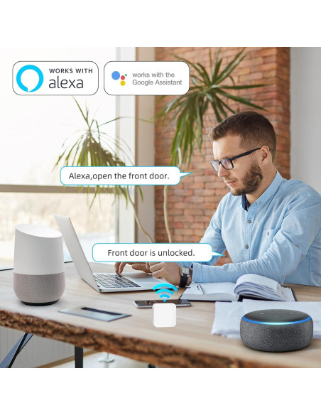 Cerradura Inteligente Miuedo con Manija y WiFi, Huella Dactilar