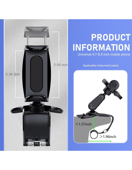 Soporte para Teléfono Móvil Titgoes Ajustable Negro Universal