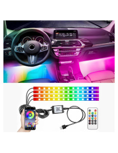 Tira de Luz Interior LED RGB StoneBanks 48 LEDs Control APP