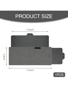 Extensor de Visera Solar para Auto Getfay 30.99x14.99cm Negro 2