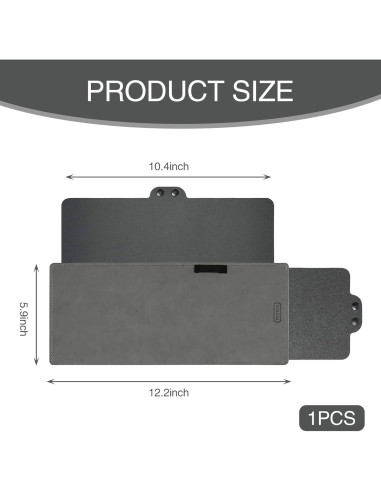 Extensor de Visera Solar para Auto Getfay 30.99x14.99cm Negro
