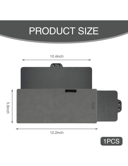Extensor de Visera Solar para Auto Getfay 30.99x14.99cm Negro