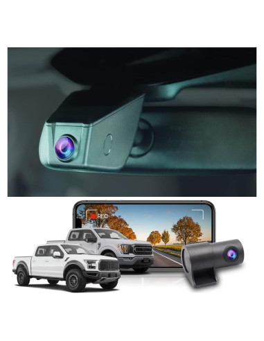 Cámara de Salpicadero Fitcamx 4K Frontal + 1080P Trasera para Ford F150/F250 2021-2025