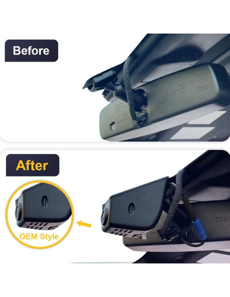 Cámara de Salpicadero Fitcamx 4K Frontal + 1080P Trasera para Ford F150/F250 2021-2025