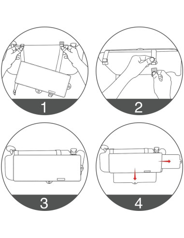 Extensor de Visera Solar para Auto Getfay 30.99x14.99cm Negro