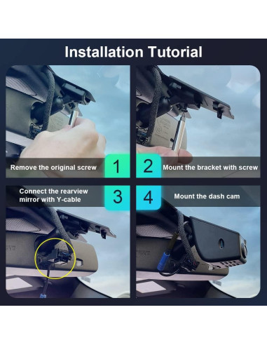 Cámara de Salpicadero Fitcamx 4K Frontal + 1080P Trasera para Ford F150/F250 2021-2025