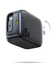 Cargador USB C Retráctil Baseus 45W Doble Puerto Plegable