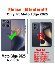Funda Protectora Doble Capa Motorola Moto Edge 2025 Negra 2
