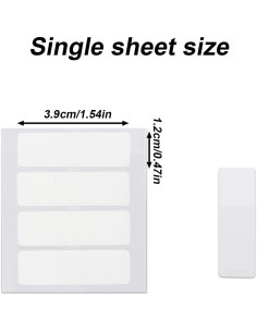 500 Etiquetas Adhesivas Blancas Gosknor 3.91x1.19 cm para Notas 2