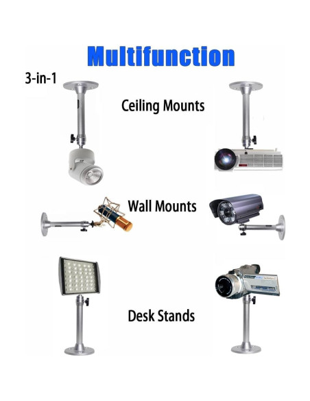 Soporte de Proyector Mini 2-Be-Best Ajustable 360 Plata