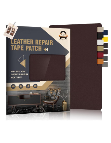 Cinta de Reparación de Cuero OAZ 27.8x21.8cm Marrón Oscuro
