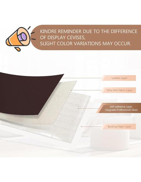 Cinta de Reparación de Cuero OAZ 27.8x21.8cm Marrón Oscuro